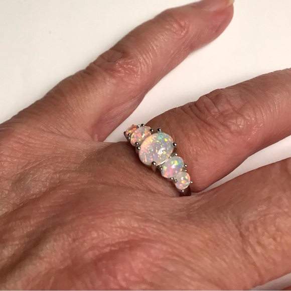 Opal 925 Sterling Silver Ring - Picture 9 of 9
